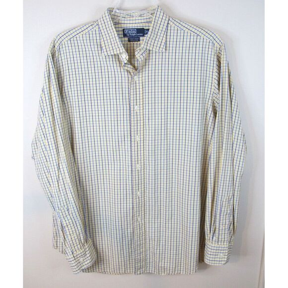 Polo Ralph Lauren‎ Philip Sport Check Long Sleeve Button Down Shirt Men's XL - Picture 1 of 5